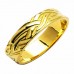 Irish Gold Wedding Ring - Livia - 18K Gold - Medium Flat Irish Wedding Rings