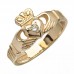 Gold Claddagh Ring with Diamond - Blarney - 14K Gold Diamond Jewelry
